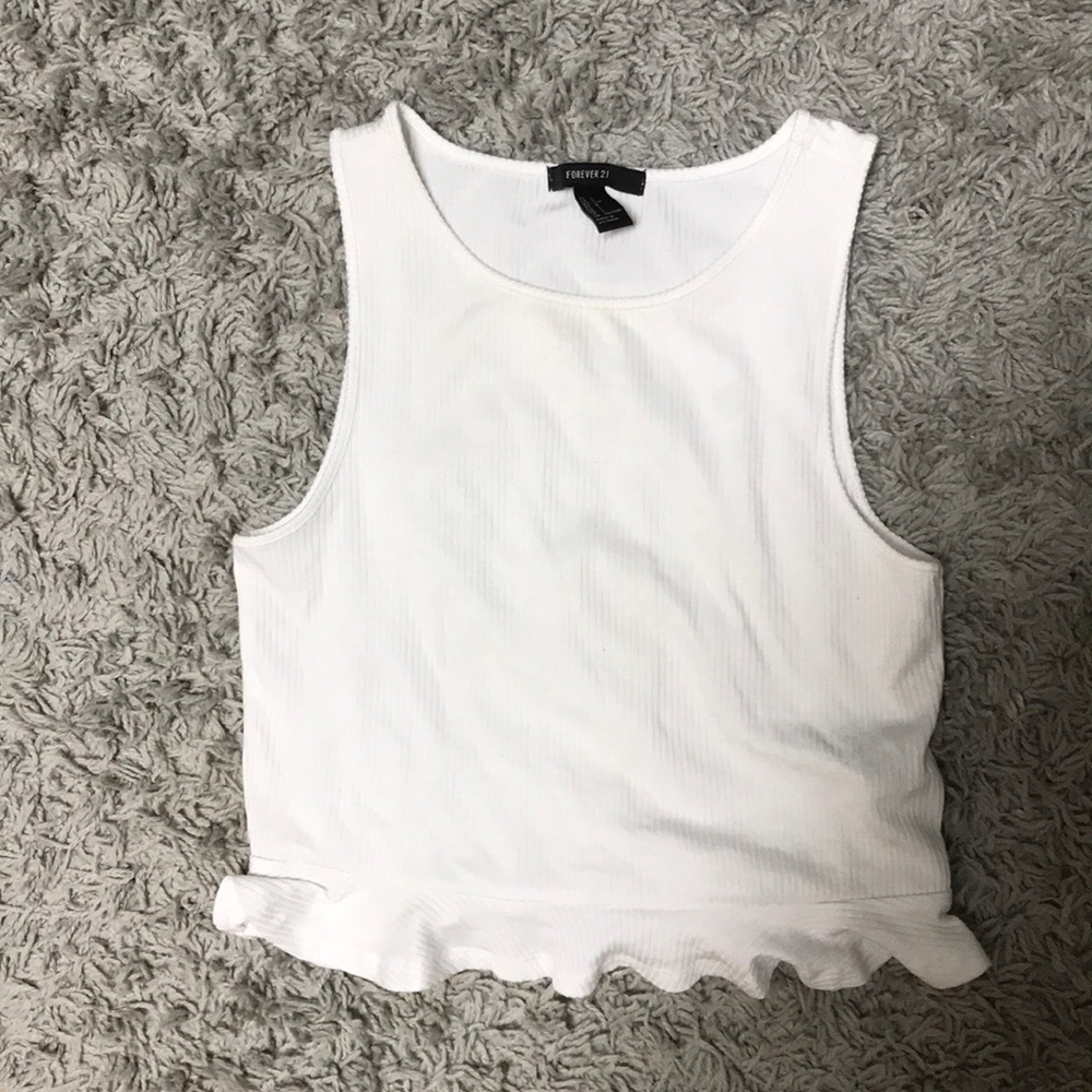 Cute ruffled forever 21 top